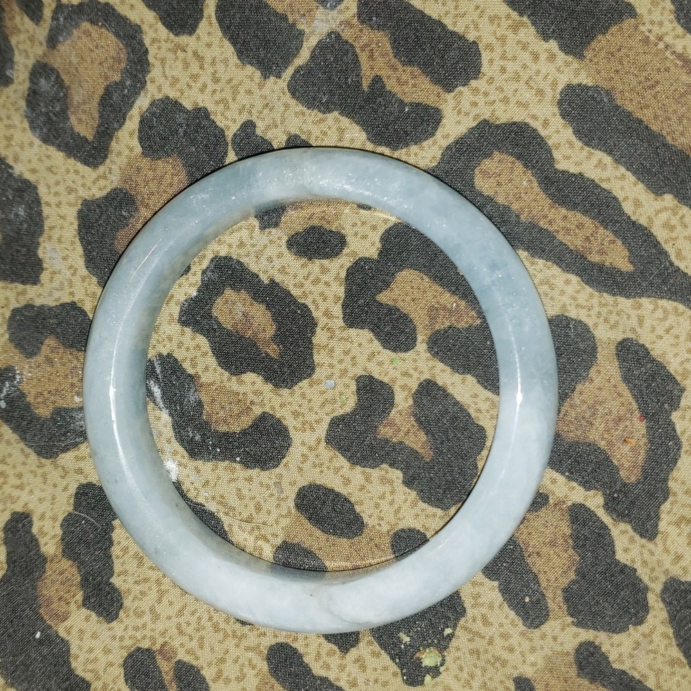 Aquamarine bangle bracelet